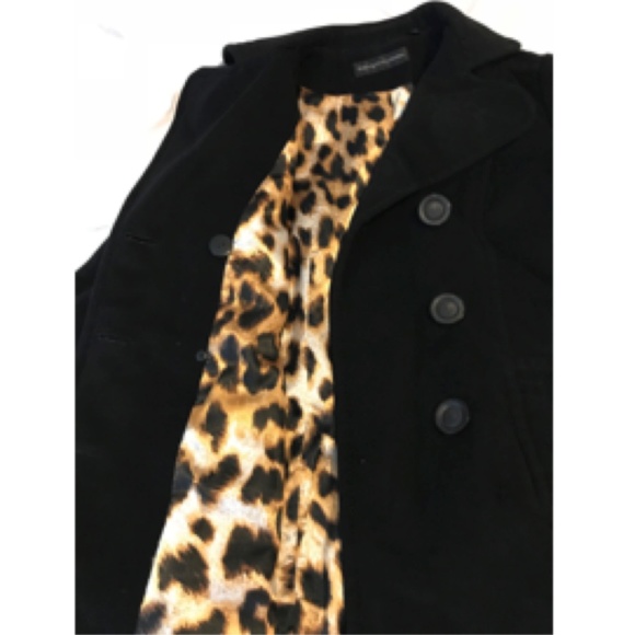 Dana Buchman Black Wool Peacoat - Picture 3 of 8